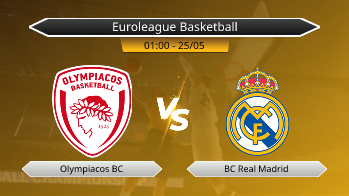 Euroleague Basketball Olympiacos BC VS BC Real Madrid