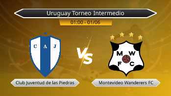 Uruguay Torneo Intermedio Club Juventud de las Piedras VS Montevideo Wanderers FC