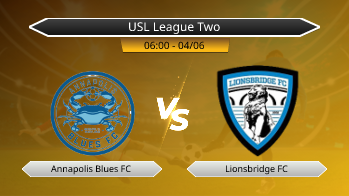 USL League Two Annapolis Blues FC VS Lionsbridge FC
