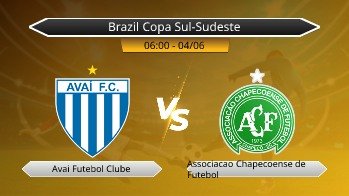 Brazil Copa Sul-Sudeste Avai Futebol Clube VS Associacao Chapecoense de Futebol