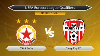 UEFA Europa League Qualifiers - CSKA Sofia vs Derry City FC