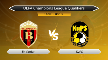 UEFA Champions League Qualifiers - FK Vardar vs KuPS