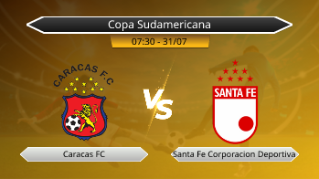 Copa Sudamericana Caracas FC VS Santa Fe Corporacion Deportiva