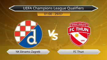 UEFA Champions League Qualifiers NK Dinamo Zagreb VS FC Thun
