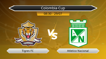 Colombia Cup Tigres FC VS Atletico Nacional