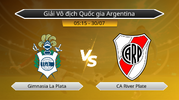 Giải Vô địch Quốc gia Argentina Gimnasia La Plata VS CA River Plate