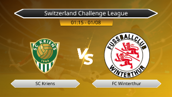 Switzerland Challenge League SC Kriens VS FC Winterthur