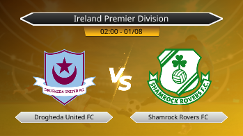 Ireland Premier Division Drogheda United FC VS Shamrock Rovers FC