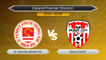 Ireland Premier Division St. Patricks Athletic FC VS Derry City FC