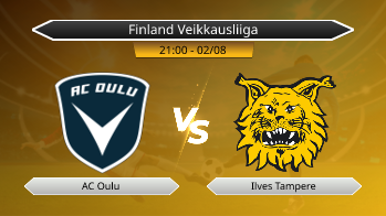 Finland Veikkausliiga AC Oulu VS Ilves Tampere
