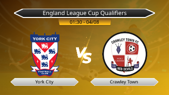 England League Cup Qualifiers York City VS Crawley Town