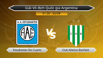 Giải Vô địch Quốc gia Argentina Estudiantes Rio Cuarto VS Club Atletico Banfield