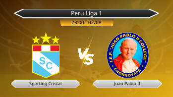 Peru Liga 1 Sporting Cristal VS Juan Pablo II