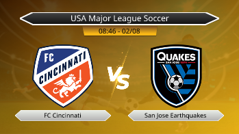 USA Major League Soccer FC Cincinnati VS San Jose Earthquakes