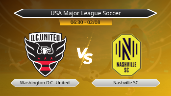 USA Major League Soccer Washington D.C. United VS Nashville SC