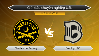 Giải đấu chuyên nghiệp USL Charleston Battery VS Brooklyn FC