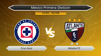 Mexico Primera Division Cruz Azul VS Atlante FC