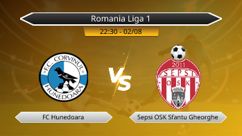 Romania Liga 1 FC Hunedoara VS Sepsi OSK Sfantu Gheorghe