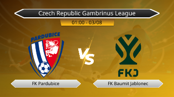 Czech Republic Gambrinus League FK Pardubice VS FK Baumit Jablonec