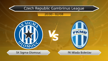 Czech Republic Gambrinus League SK Sigma Olomouc VS FK Mlada Boleslav