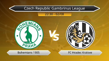 Czech Republic Gambrinus League Bohemians 1905 VS FC Hradec Kralove