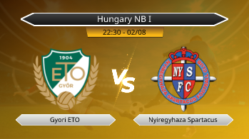 Hungary NB I Gyori ETO VS Nyiregyhaza Spartacus