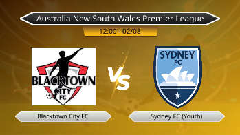 Australia New South Wales Premier League Blacktown City FC VS Sydney FC (Youth)