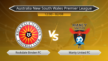 Australia New South Wales Premier League Rockdale Ilinden FC VS Manly United FC