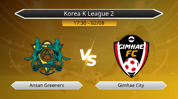 Korea K League 2 Ansan Greeners VS Gimhae City