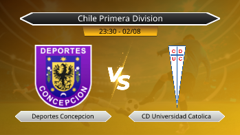 Chile Primera Division Deportes Concepcion VS CD Universidad Catolica