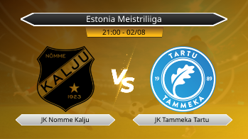 Estonia Meistriliiga JK Nomme Kalju VS JK Tammeka Tartu