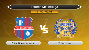 Estonia Meistriliiga Paide Linnameeskond VS FC Kuressaare