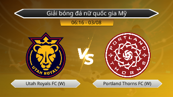 Giải bóng đá nữ quốc gia Mỹ Utah Royals FC (W) VS Portland Thorns FC (W)