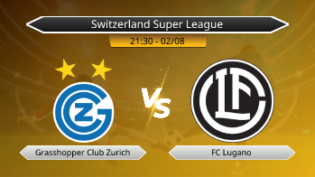 Switzerland Super League Grasshopper Club Zurich VS FC Lugano