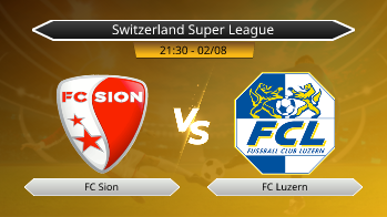 Switzerland Super League FC Sion VS FC Luzern