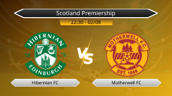 Scotland Premiership Hibernian FC VS Motherwell FC