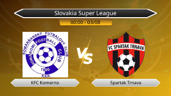 Slovakia Super League KFC Komarno VS Spartak Trnava