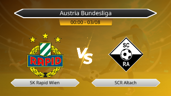 Austria Bundesliga SK Rapid Wien VS SCR Altach
