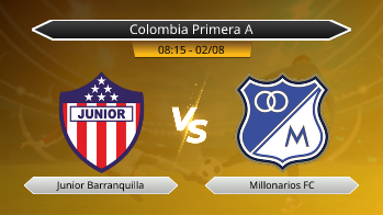 Colombia Primera A Junior Barranquilla VS Millonarios FC