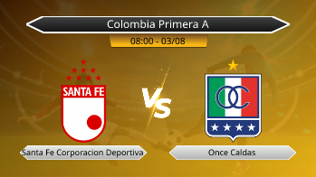 Colombia Primera A Santa Fe Corporacion Deportiva VS Once Caldas