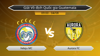 Giải Vô địch Quốc gia Guatemala Xelaju MC VS Aurora FC