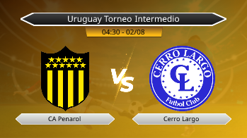 Uruguay Torneo Intermedio CA Penarol VS Cerro Largo