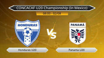 CONCACAF U20 Championship (In Mexico) Honduras U20 VS Panama U20