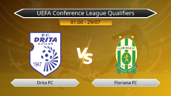 UEFA Conference League Qualifiers Drita FC VS Floriana FC