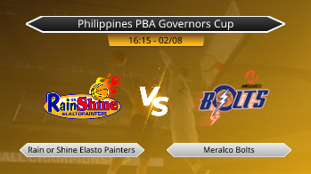 Philippines PBA Governors Cup Rain or Shine Elasto Painters VS Meralco Bolts