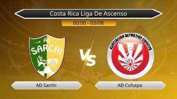 Costa Rica Liga De Ascenso AD Sarchi VS AD Cofutpa