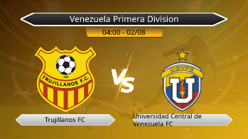 Venezuela Primera Division Trujillanos FC VS Universidad Central de Venezuela FC
