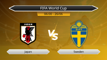 FIFA World Cup - Japan vs Sweden