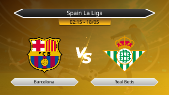 Spain La Liga - Barcelona vs Real Betis