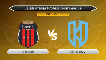 Saudi Arabia Professional League Al Riyadh VS Al Akhdoud